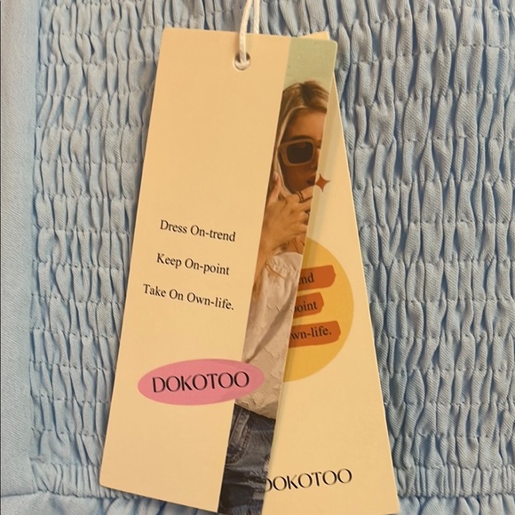 Light Blue Mini Dress - Picture 6 of 6